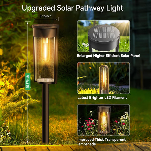 Upgraded Solar Pathway Lights