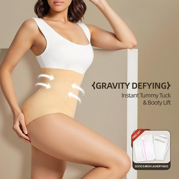Sculpting High-Waist Shaper Briefs with Booty Lift