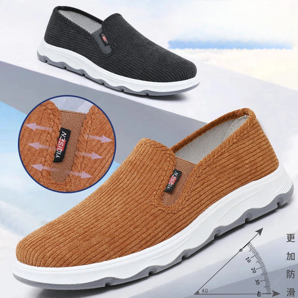 Corduroy Comfort Slip-On Shoes