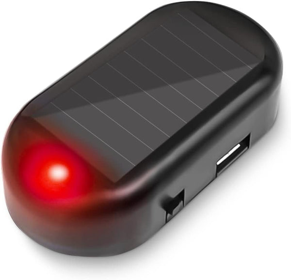 Solar-Powered Dummy Car Alarm Light