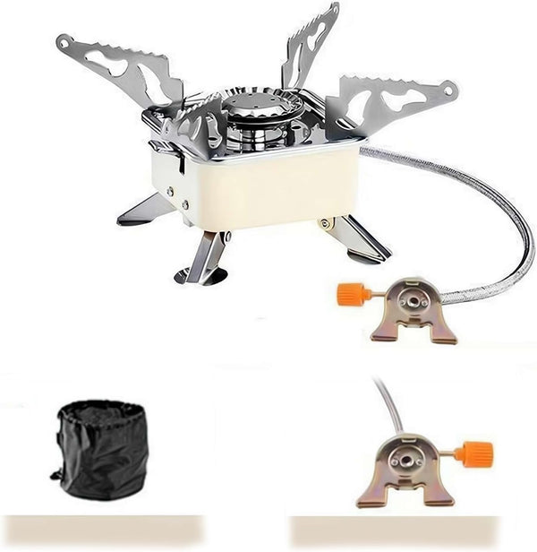 4.5 kW Ultra-Compact Camping Stove – Dual-Fuel Foldable Cooker for Outdoor Use
