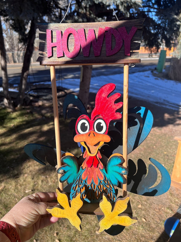 Whimsical Animal Windspinner – Laser Cut Design for Garden Charm