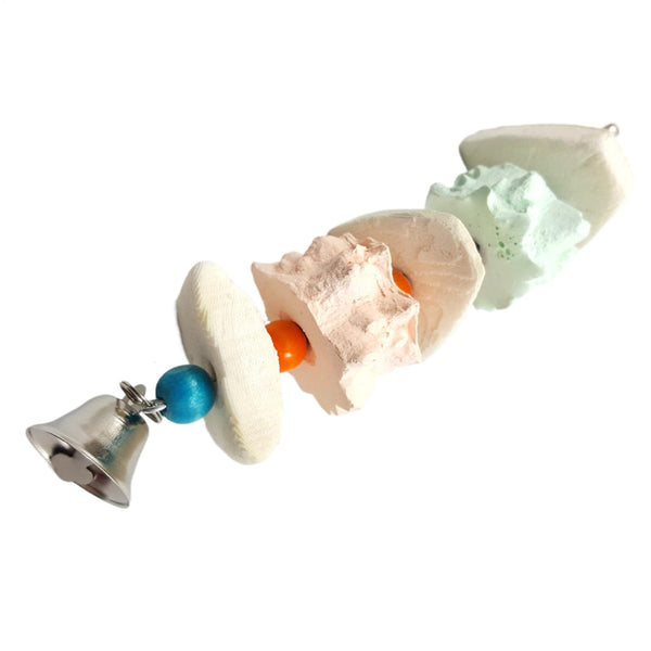 Natural Cuttle-Bone Chew & Bell Toy