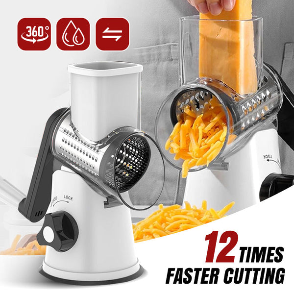 Multifunctional Manual Rotary Grater & Chopper
